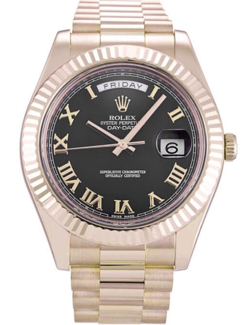 Rolex Day-Date II 41mm Black Dial 218235 Super Clone